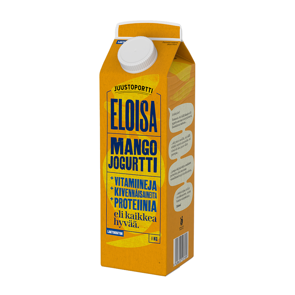 Juustoportti Eloisa jogurtti 1 kg mango laktoositon