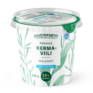 Juustoportti Pehmeä kermaviili 10 % 350 g laktoositon