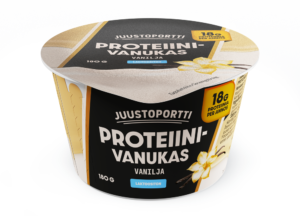 Juustoportti proteiinivanukas 180 g vanilja laktoositon