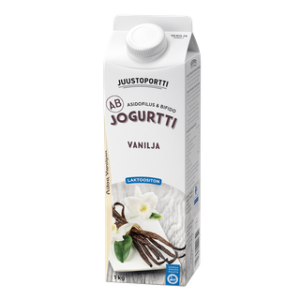 Juustoportti AB-jogurtti 1 kg vanilja, laktoositon