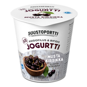 Juustoportti AB-jogurtti 150 g musta kirsikka