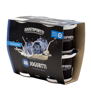 Juustoportti AB-jogurtti 4*120 g mustikka, laktoositon