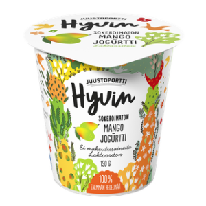 Juustoportti Hyvin jogurtti 150 g mango, laktoositon