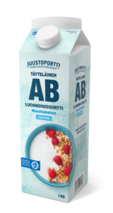 Juustoportti täyteläinen AB-luonnonjogurtti 1 kg maustamaton laktoositon