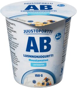 Juustoportti AB-luonnonjogurtti 150 g maustamaton laktoositon