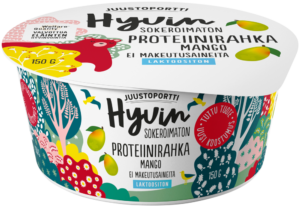 Juustoportti Hyvin proteiinirahka 150 g mango, laktoositon