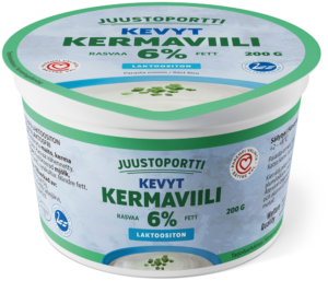 Juustoportti kermaviili 6 % 200 g laktoositon