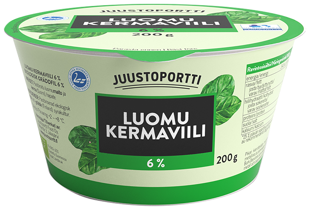 Juustoportti Luomu kermaviili 200 g