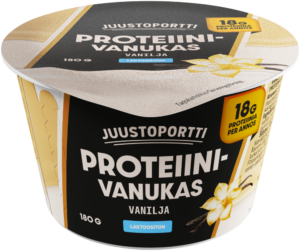 Juustoportti proteiinivanukas 180 g vanilja laktoositon