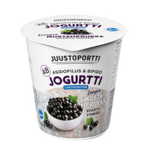 Juustoportti AB-jogurtti 150 g mustaherukka laktoositon