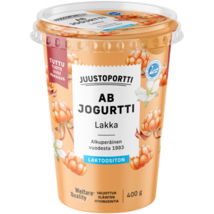 Juustoportti AB-jogurtti 400 g lakka laktoositon