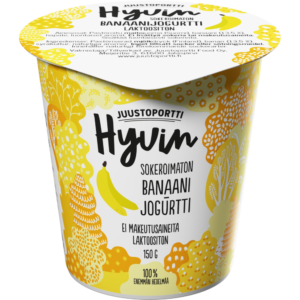 Juustoportti Hyvin jogurtti 150 g banaani laktoositon