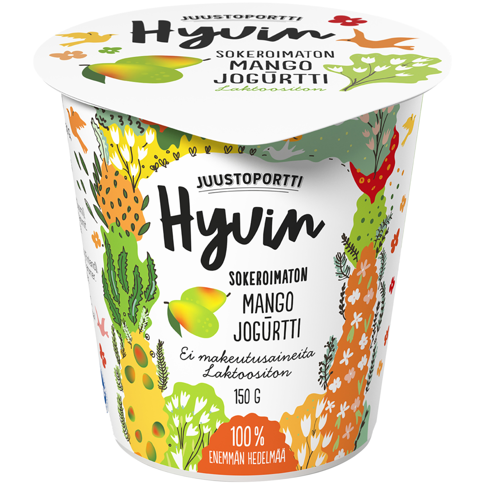 Juustoportti Hyvin jogurtti 150 g mango laktoositon