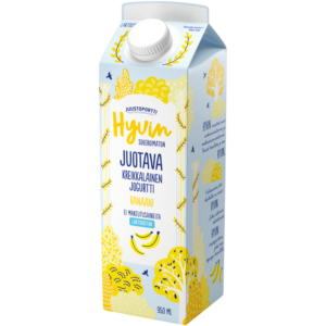 Juustoportti Hyvin kreikkalainen juotava jogurtti 950 ml banaani laktoositon