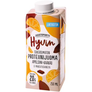 Juustoportti Hyvin proteiinijuoma 250 ml appelsiini-kaakao laktoositon