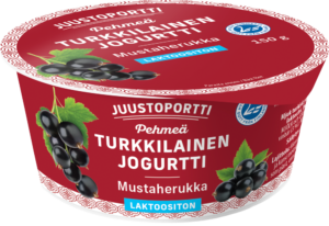 Juustoportti Pehmeä turkkilainen jogurtti 150 g mustaherukka laktoositon