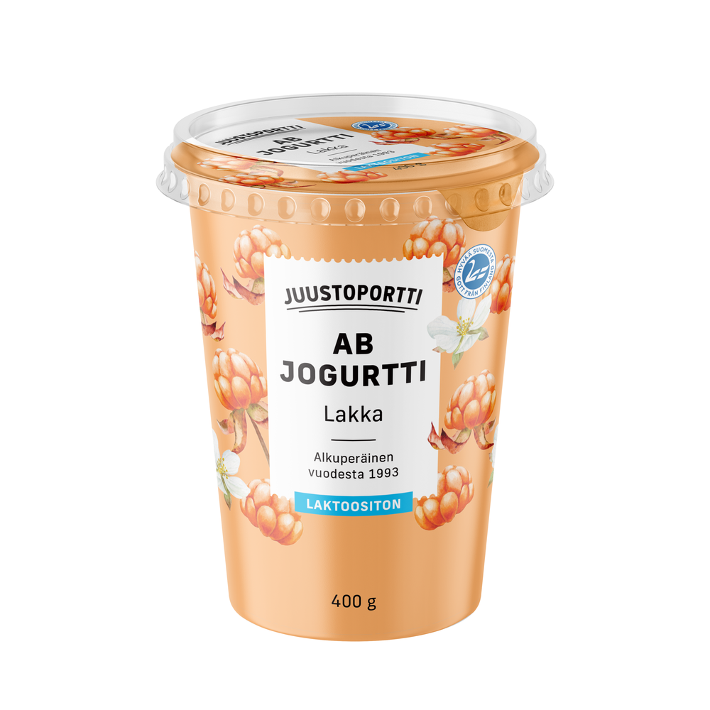 Juustoportti AB-jogurtti 400 g lakka laktoositon